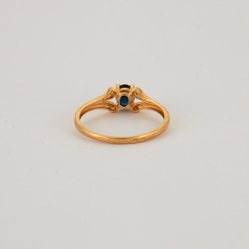 Bague 53.5 Bague Solitaire Saphir Diamants 58 Facettes EL2-45