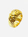 Ring 58 BVLGARI. Parentesi collection, vintage yellow gold ring 58 Facettes