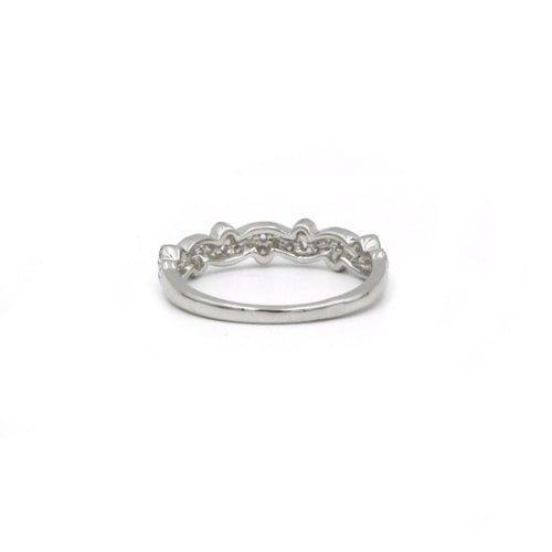 Bague Bague - Platine & Diamants 58 Facettes 220032SP