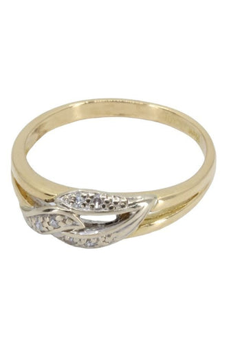 Bague BAGUE MODERNE ENTRELACÉE DIAMANTS 58 Facettes 056391