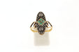 Ring Emeralds Diamonds Ring 58 Facettes 5508v