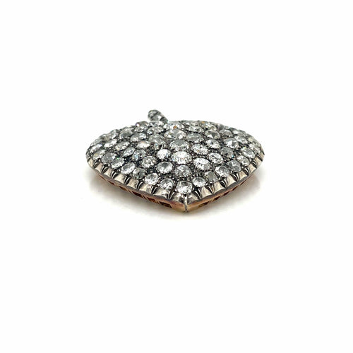 Pendentif Pendentif cœur diamant or argent 58 Facettes