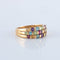 Bague 56 Bague Mosaïque multicolore 58 Facettes JE132