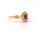 Ring 54 Sapphire and diamond daisy ring 58 Facettes FA-5