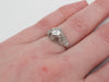 Ring 53 Art Deco ring in platinum 58 Facettes