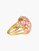 Ring 52 Ball Ring Pink Sapphires, Honey Citrines and Diamonds 58 Facettes