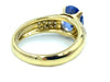 Bague Bague or jaune saphir et diamants 58 Facettes