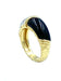 Van Cleef & Arpels ring. Gold, platinum, onyx and diamond ring 58 Facettes