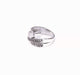 Bague 56 Bague pavage diamants blanc et noirs 58 Facettes DV/13