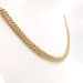 Necklace American mesh necklace yellow gold 58 Facettes