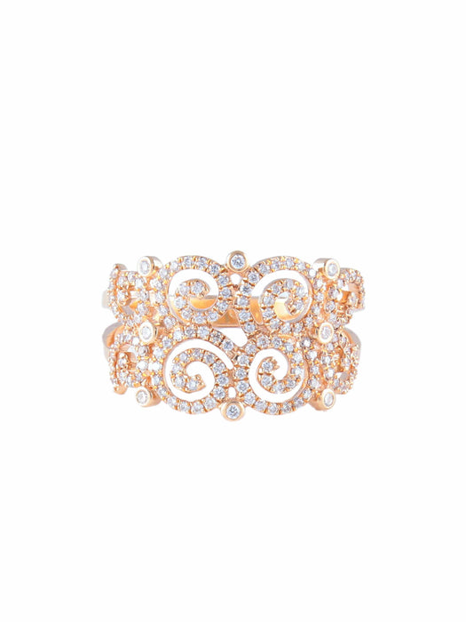 Bague 52 Bague ruban diamants or 58 Facettes