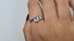 Bague 54 Bague en Or blanc, diamants 58 Facettes