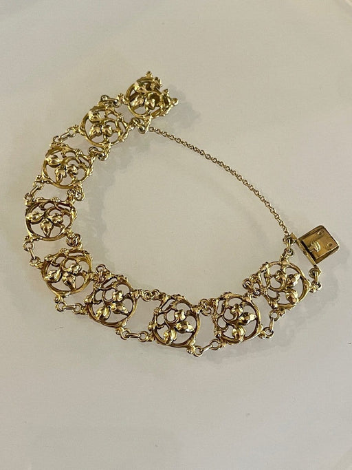 Bracelet Bracelet Art Nouveau Or jaune 58 Facettes 1065545