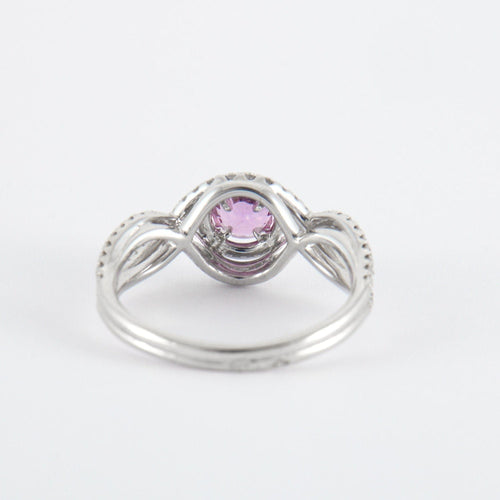 Bague 52 Bague Tentation Saphir Rose Diamants 58 Facettes 2.314