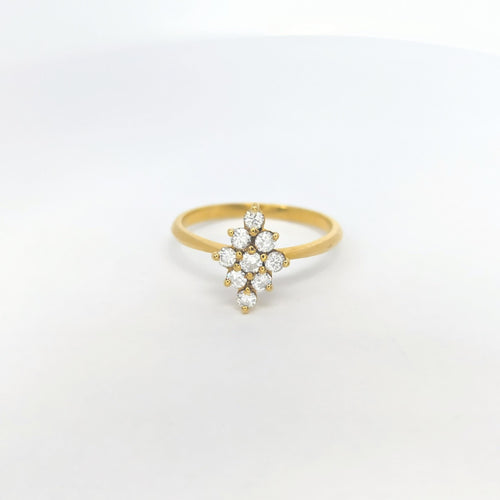Bague Bague or jaune et diamants 58 Facettes 27308