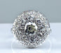 Ring 58 18-carat white gold ring paved with 33 diamonds, circa 1930 58 Facettes AB293