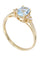 Bague 54 BAGUE AIGUE-MARINE ET DIAMANTS 58 Facettes 073381