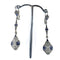 Pendentif BOUCLES D'OREILLES ART DECO, SAPHIRS 58 Facettes 2430 (598)