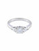 Ring Solitaire Ring White Gold Diamonds. 58 Facettes