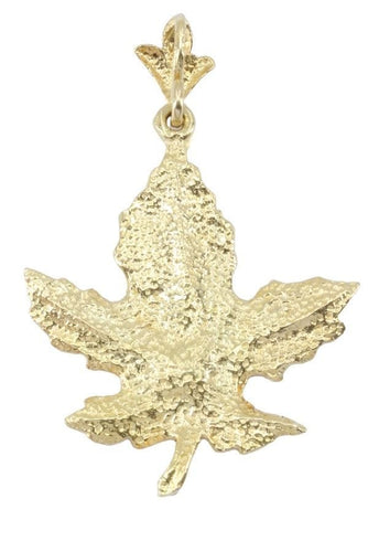 Pendentif Pendentif feuille, en or jaune 58 Facettes 063411