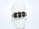 Bague Bague retro saphirs diamants or jaune 58 Facettes