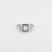 Ring 53 Art Deco ring, white gold, diamonds 58 Facettes HS22181