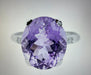 Ring 49 Mauboussin ring amethyst white gold diamonds 58 Facettes