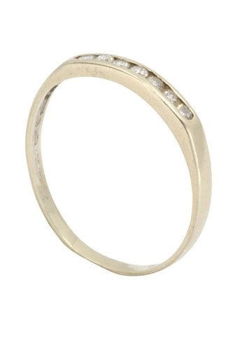 Bague DEMI-ALLIANCE DIAMANTS 58 Facettes 044221