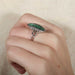 Ring 53 Marquise Ring Emeralds Diamonds 58 Facettes 8392