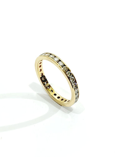 Bague 66.5 Alliance Tour Or Diamants 58 Facettes