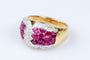 Bague Bague diamant rubis en or massif 18 carats 58 Facettes 41400026-63