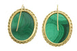 Boucles d'oreilles Boucles d'oreilles anciennes camées malachite 58 Facettes 7254