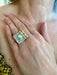 Ring Tank Pearl Diamond Ring Yellow Gold 58 Facettes B359