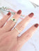 Ring Ring in yellow gold, emerald, diamonds 58 Facettes AA 1553
