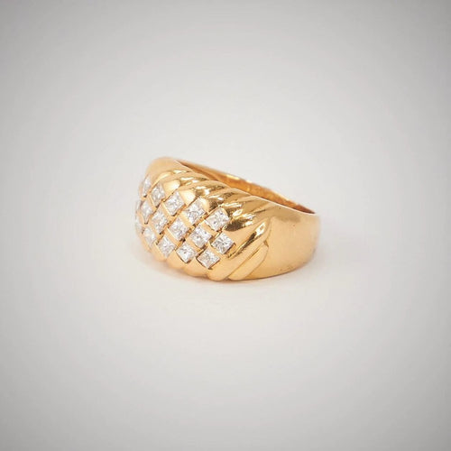 Bague 52 Bague Or Jaune Diamants 58 Facettes LOT 3581