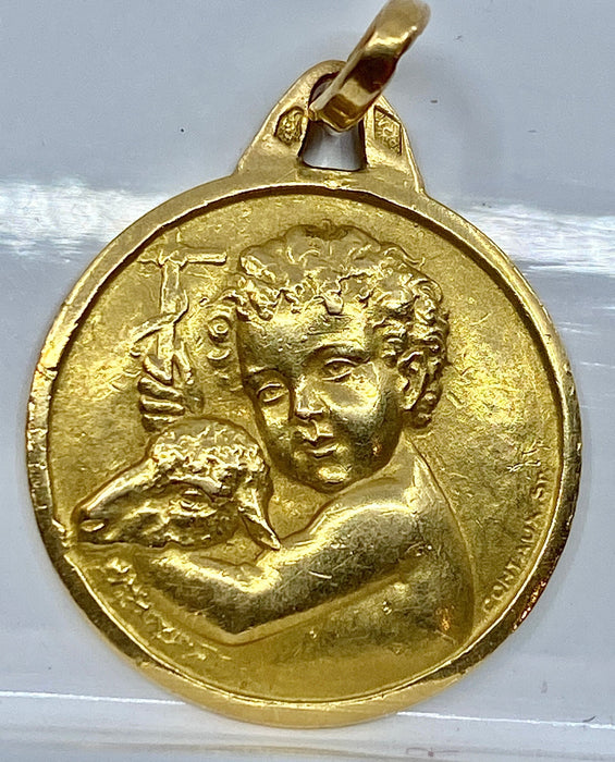 Pendentif Médaille Saint Jean Baptiste 58 Facettes