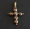 Pendentif Croix Arlésienne Diamants Or & Argent 58 Facettes