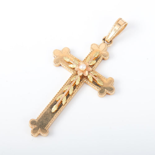 Pendentif Pendentif croix religieuse ancienne 58 Facettes 2761