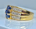 Bague Bague jonc 3 saphirs diamants 58 Facettes AB 154
