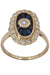 Bague BAGUE MARQUISE SAPHIRS ET DIAMANTS 58 Facettes 078171