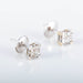 0.28ct Princess Diamond Stud Earrings 58 Facettes 220321