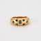 Bague 54 Bague Jonc Or Jaune Saphirs 58 Facettes LOT 4118