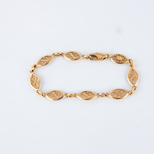 Bracelet Bracelet or jaune motifs filigranés 58 Facettes P6L1