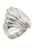 Ring 60 MODERN SILVER RING 58 Facettes 042271