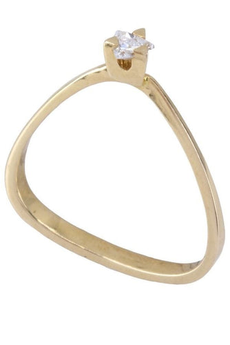 Bague 50 SOLITAIRE MODERNE DIAMANT 58 Facettes 066701