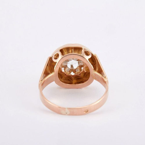 Bague Bague Fleur Or Jaune 58 Facettes