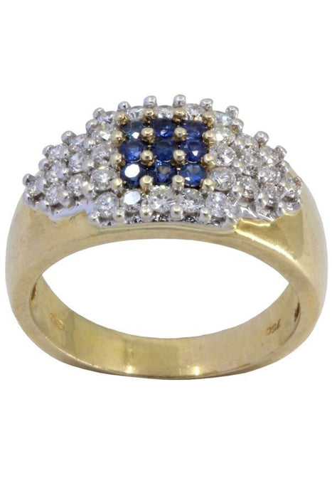 Bague 56 BAGUE PAVAGE SAPHIRS ET DIAMANTS 58 Facettes 057021