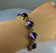 Bracelet Bracelet Améthystes cabochon 58 Facettes