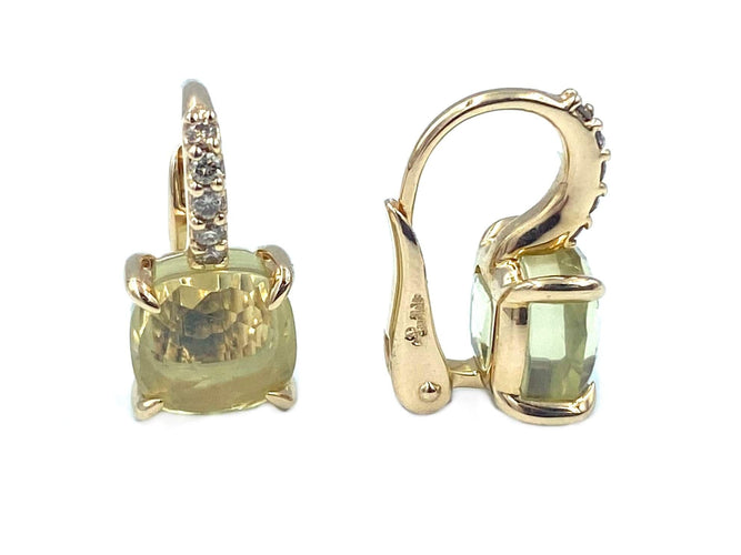 Boucles d'oreilles POMELLATO. Boucles d’oreilles "Lola" or rose, quartz et diamants 58 Facettes