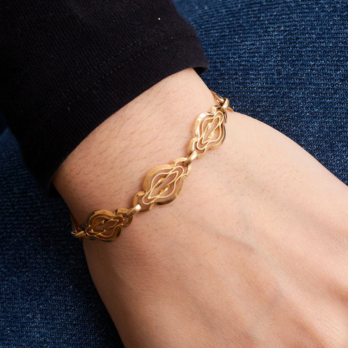 Bracelet Bracelet maillons filigranés Or 58 Facettes